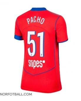 Billige Fotballdrakt Paris Saint-Germain Willian Pacho #51 Replika Tredjedrakt Dame 2025-26 Kortermet Billige Fotballdrakt Paris Saint-Germain Willian Pacho #51 Replika Tredjedrakt Dame 2025-26 Kortermet